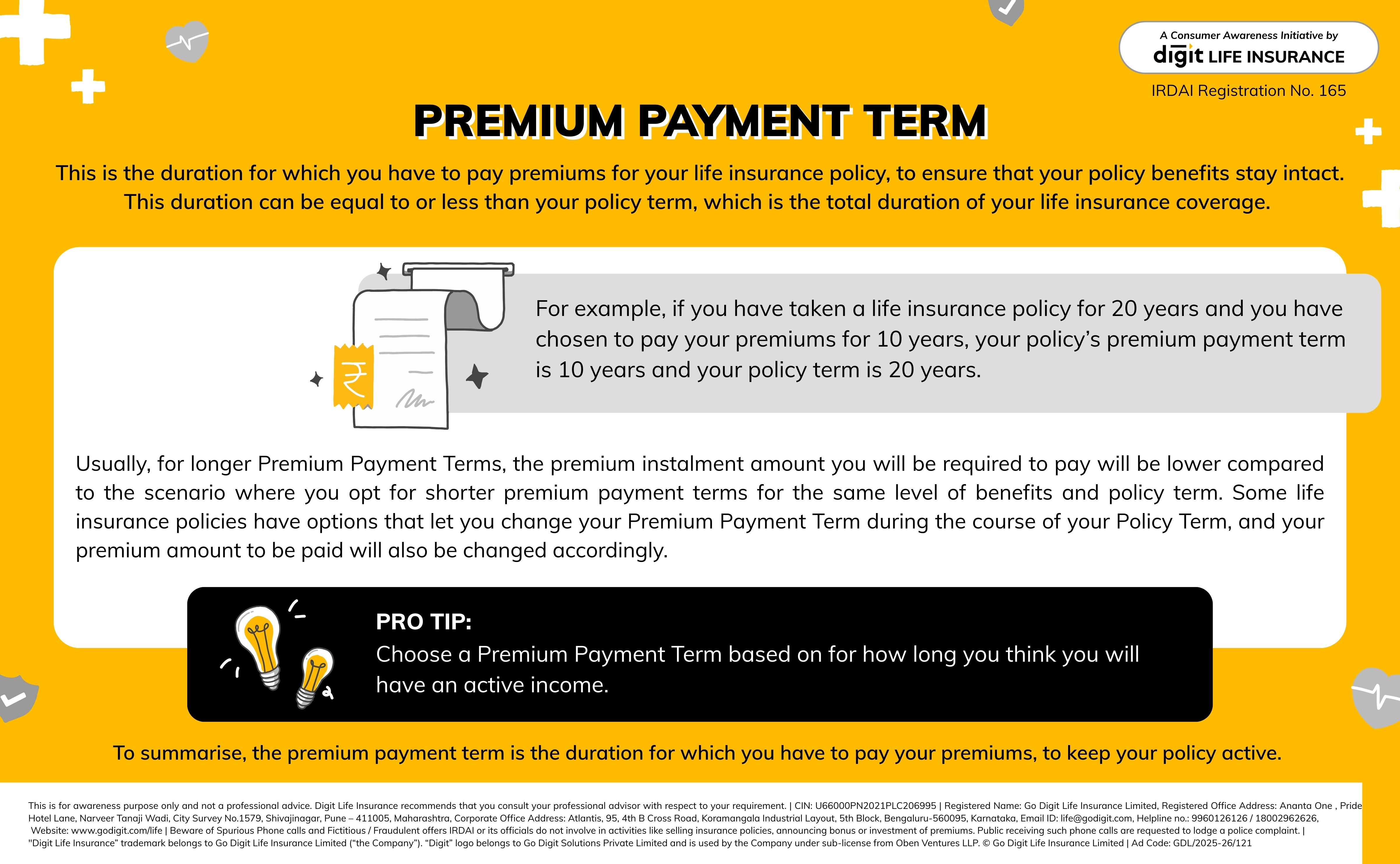 Premium Payment Term